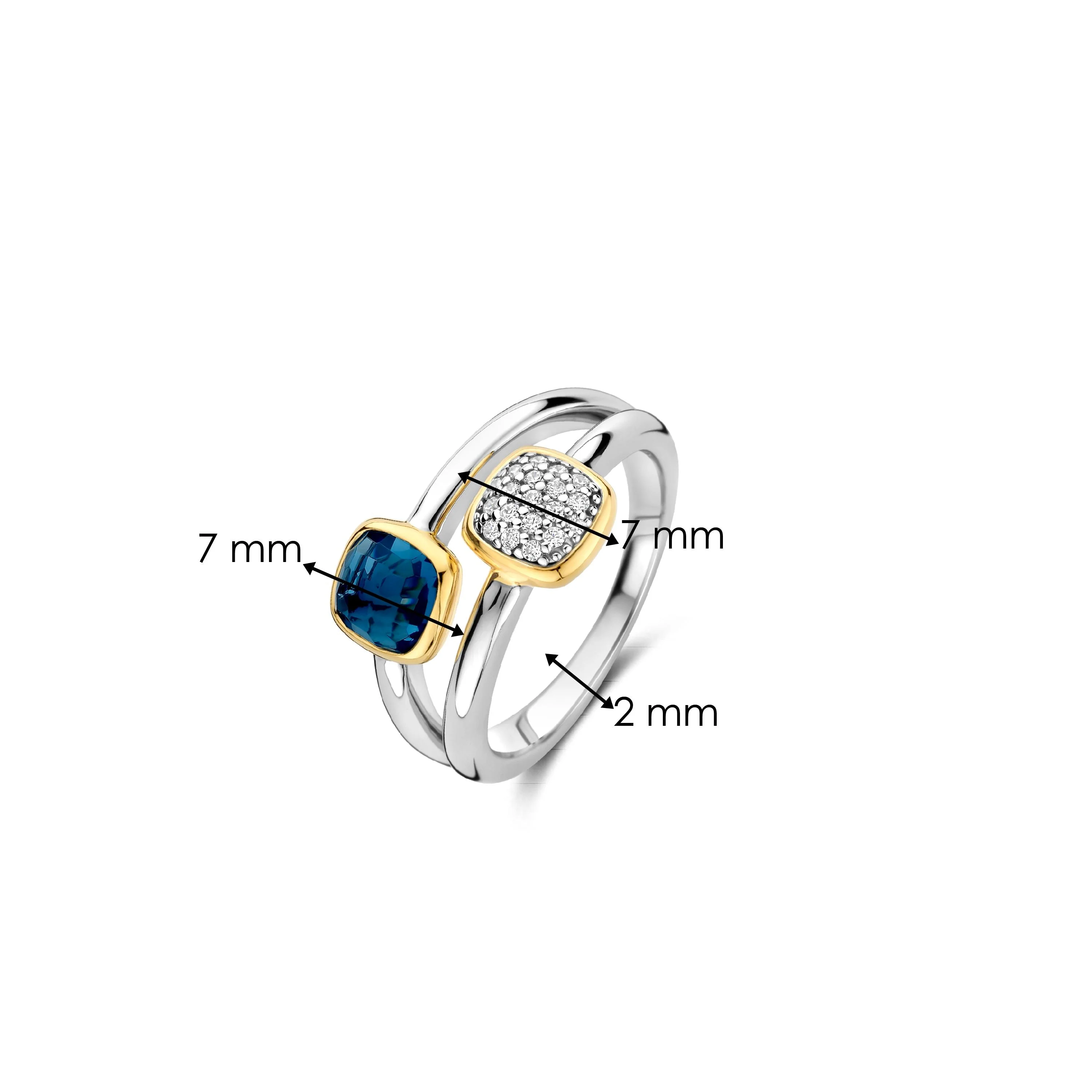 Double Cushion Zirkonia Ring - Image 6