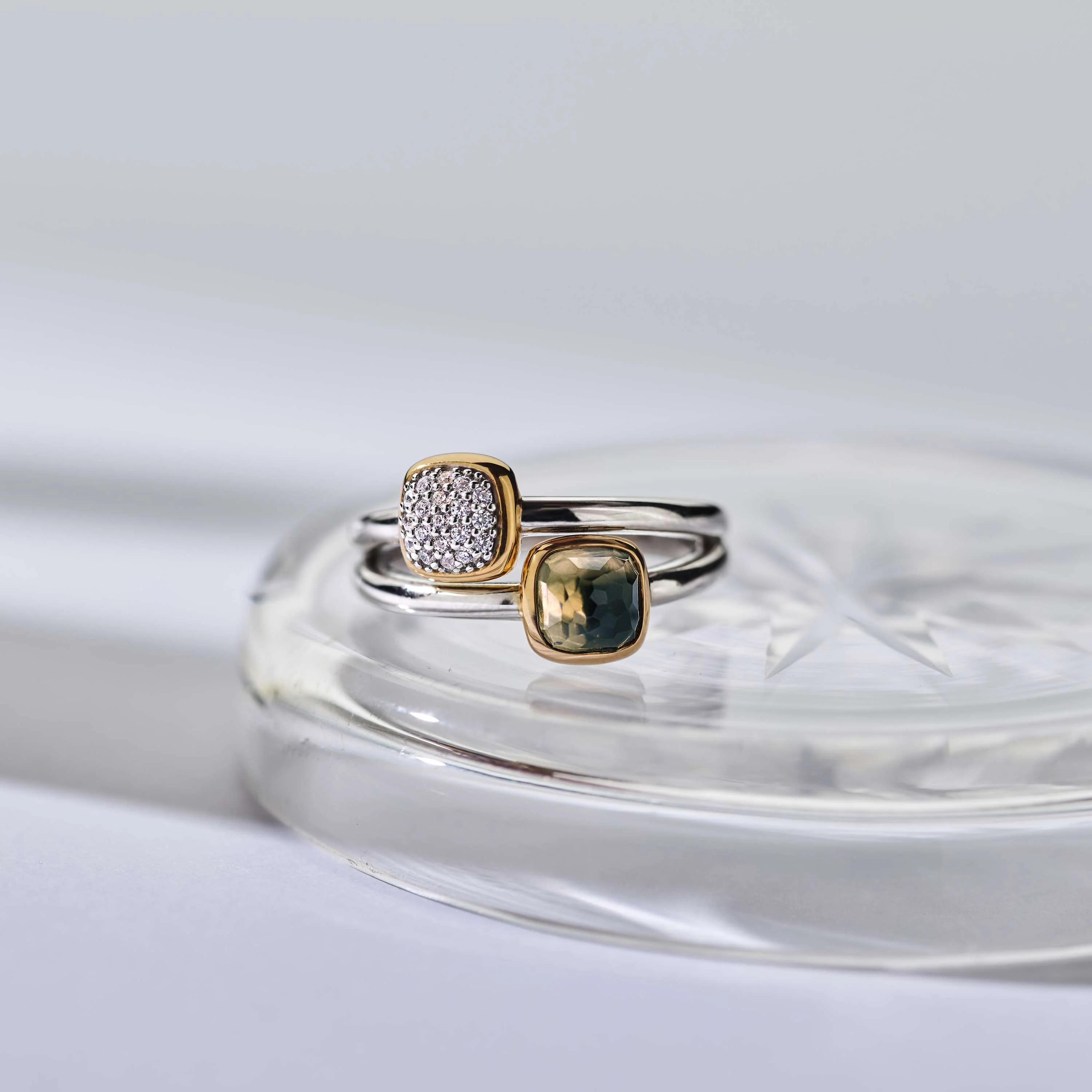 Double Cushion Zirkonia Ring - Image 10