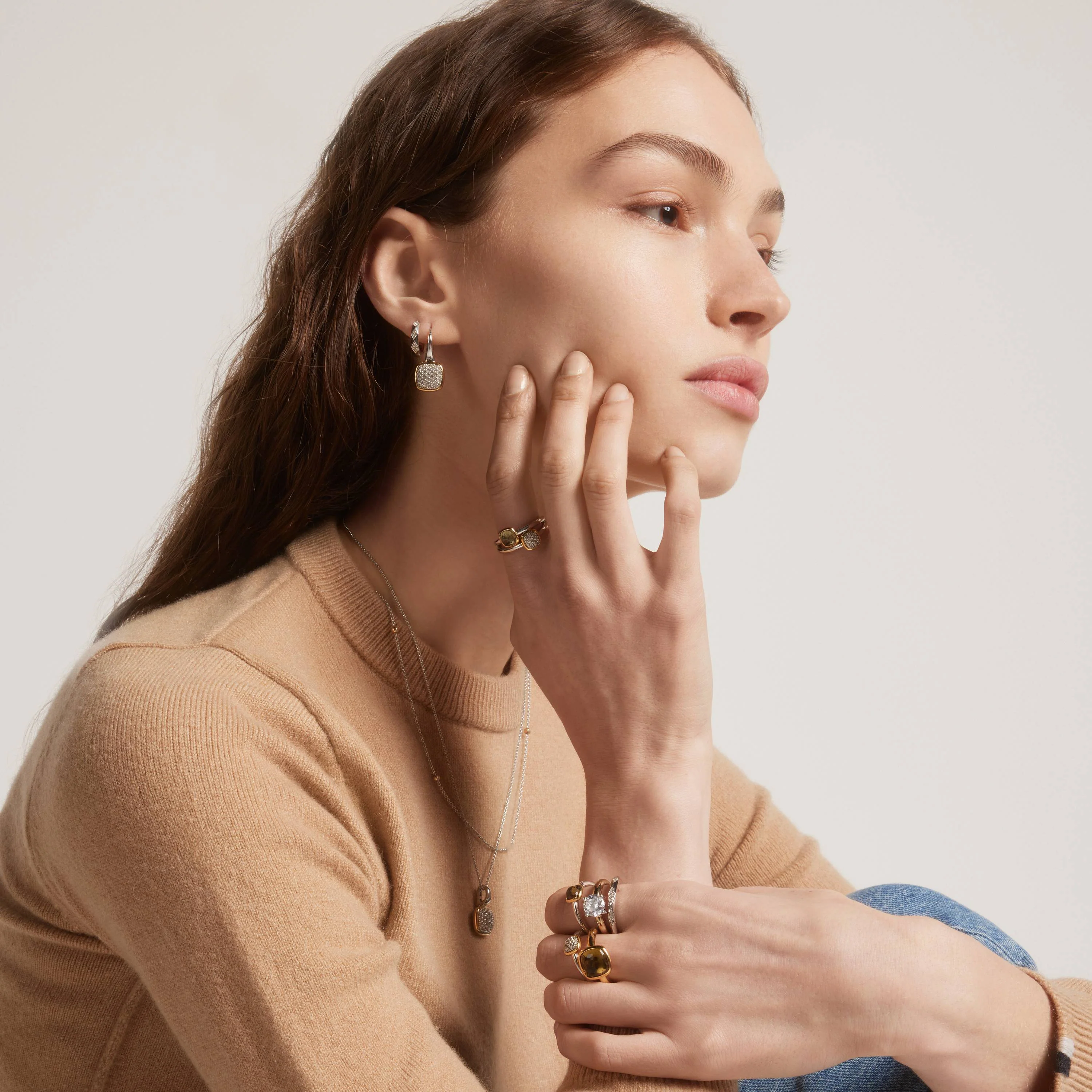 Double Cushion Zirkonia Ring - Image 4