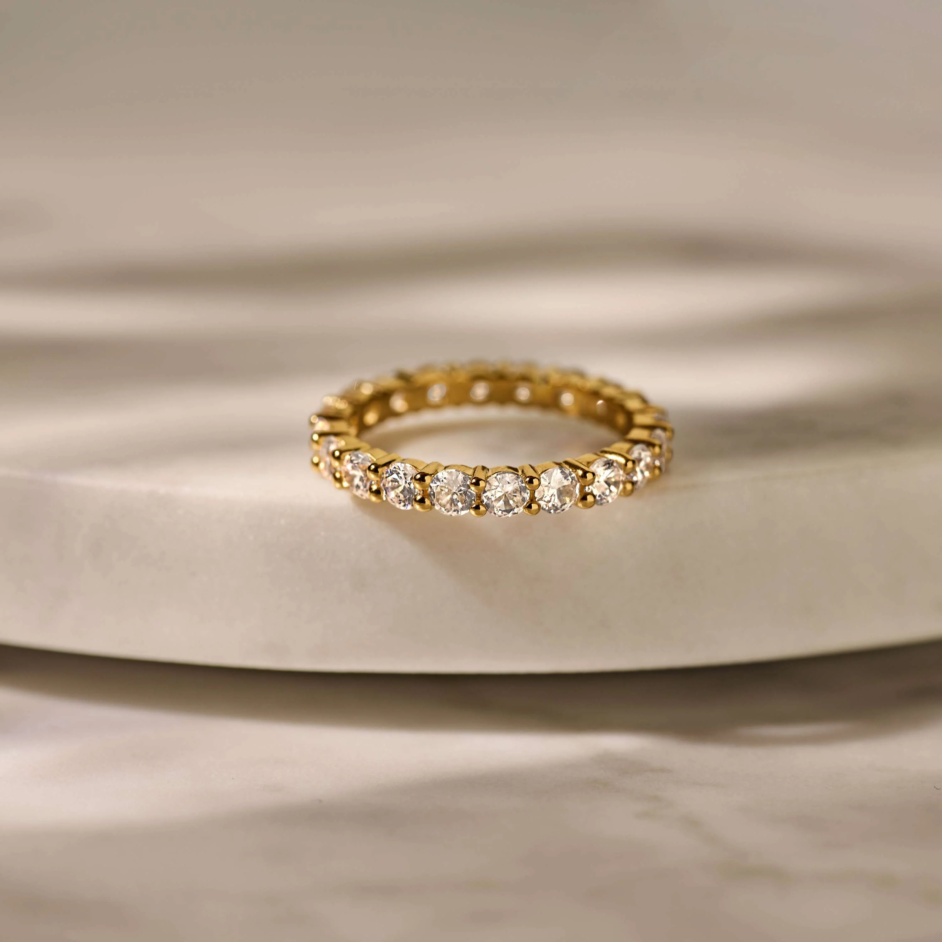 Eternity Tennis Ring 3mm - Image 10