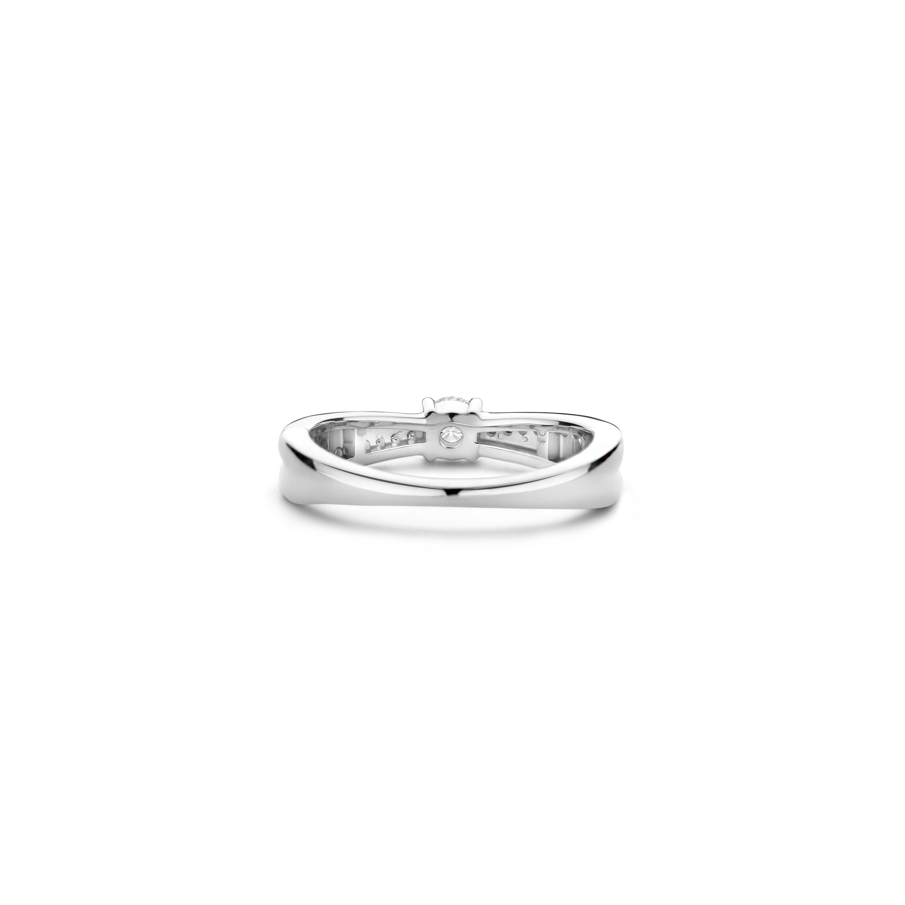 Zirkonia Crossover Ring met steen - Image 3