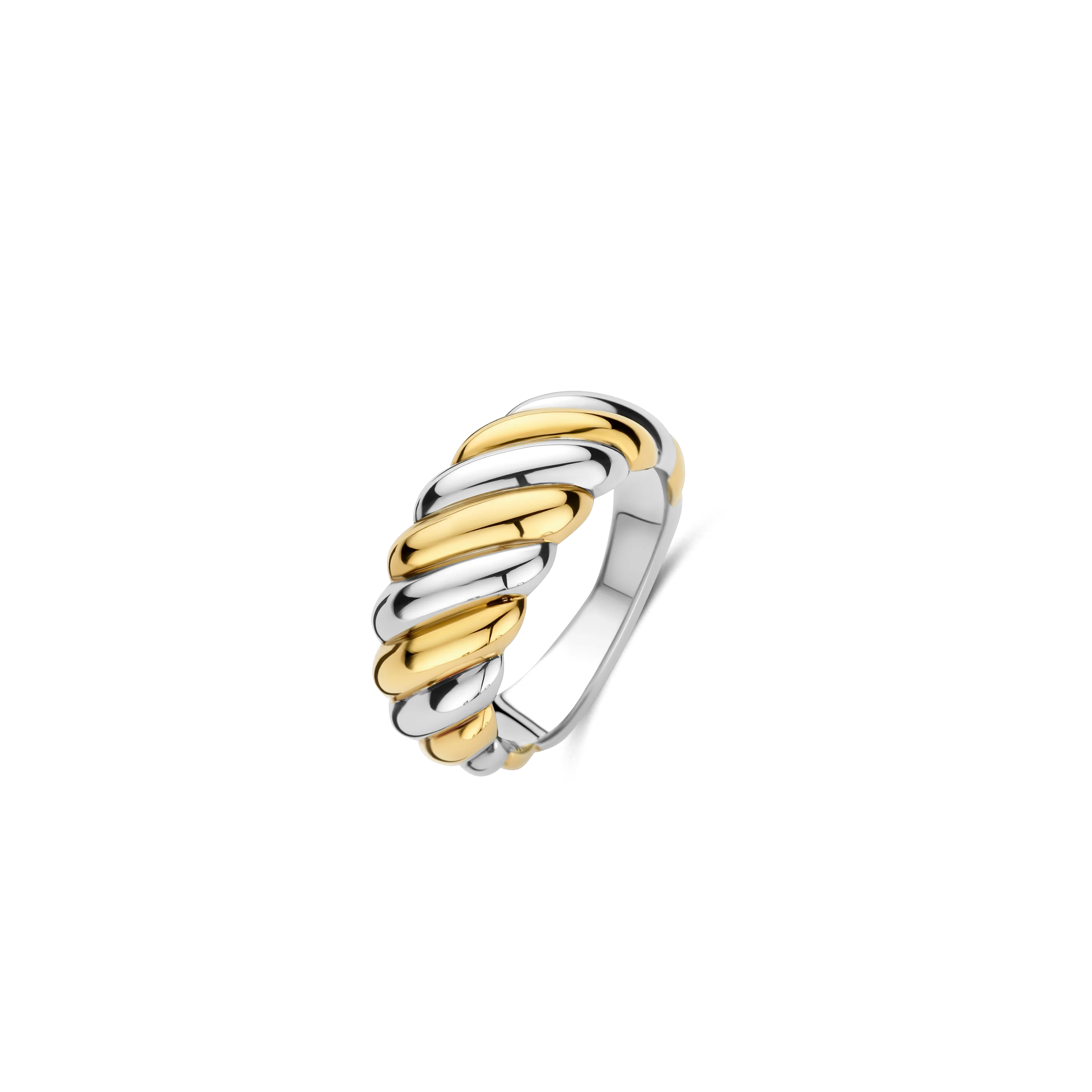 Twisted Bicolor Ring - L model