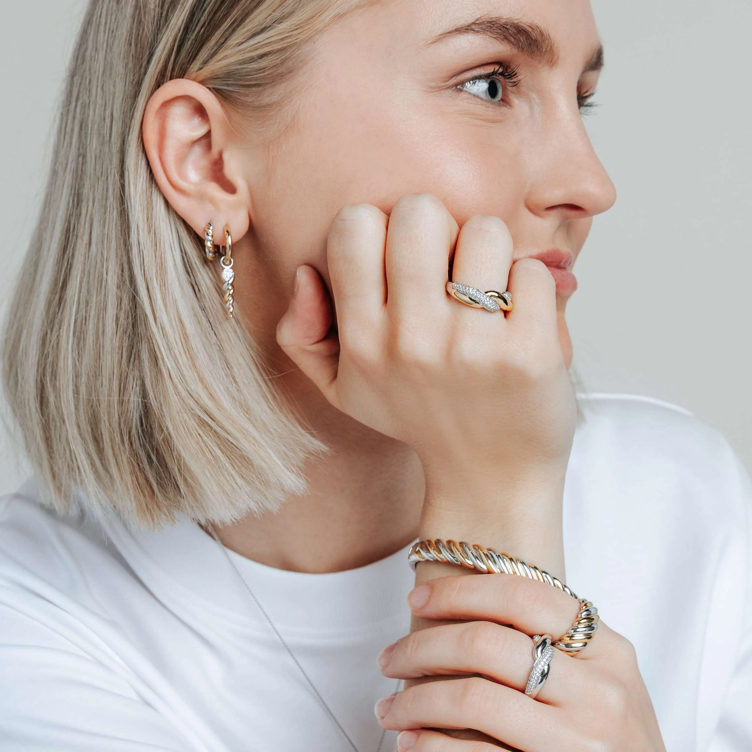Twisted Bicolor Ring - L model - Image 4