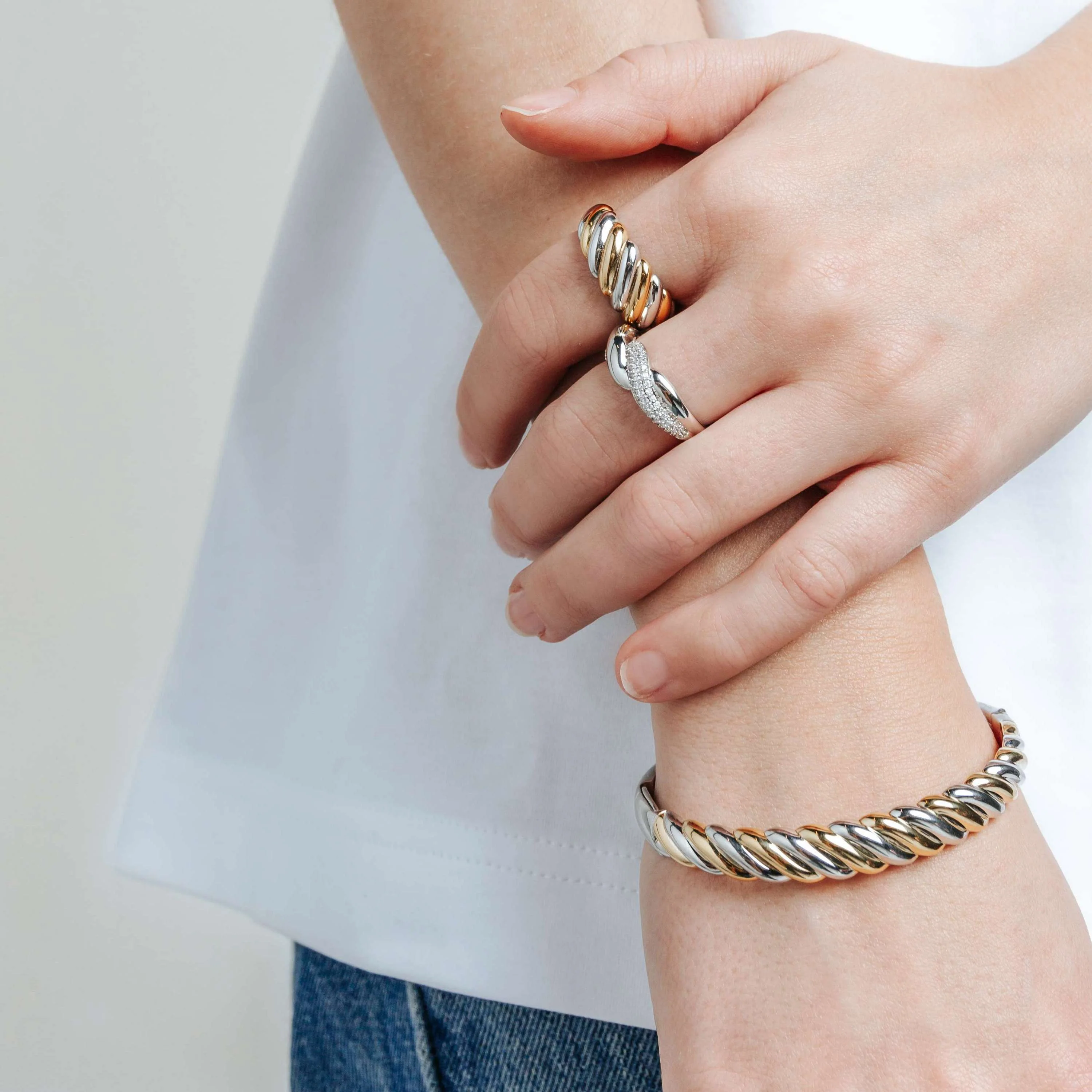 Twisted Bicolor Ring - L model - Image 5