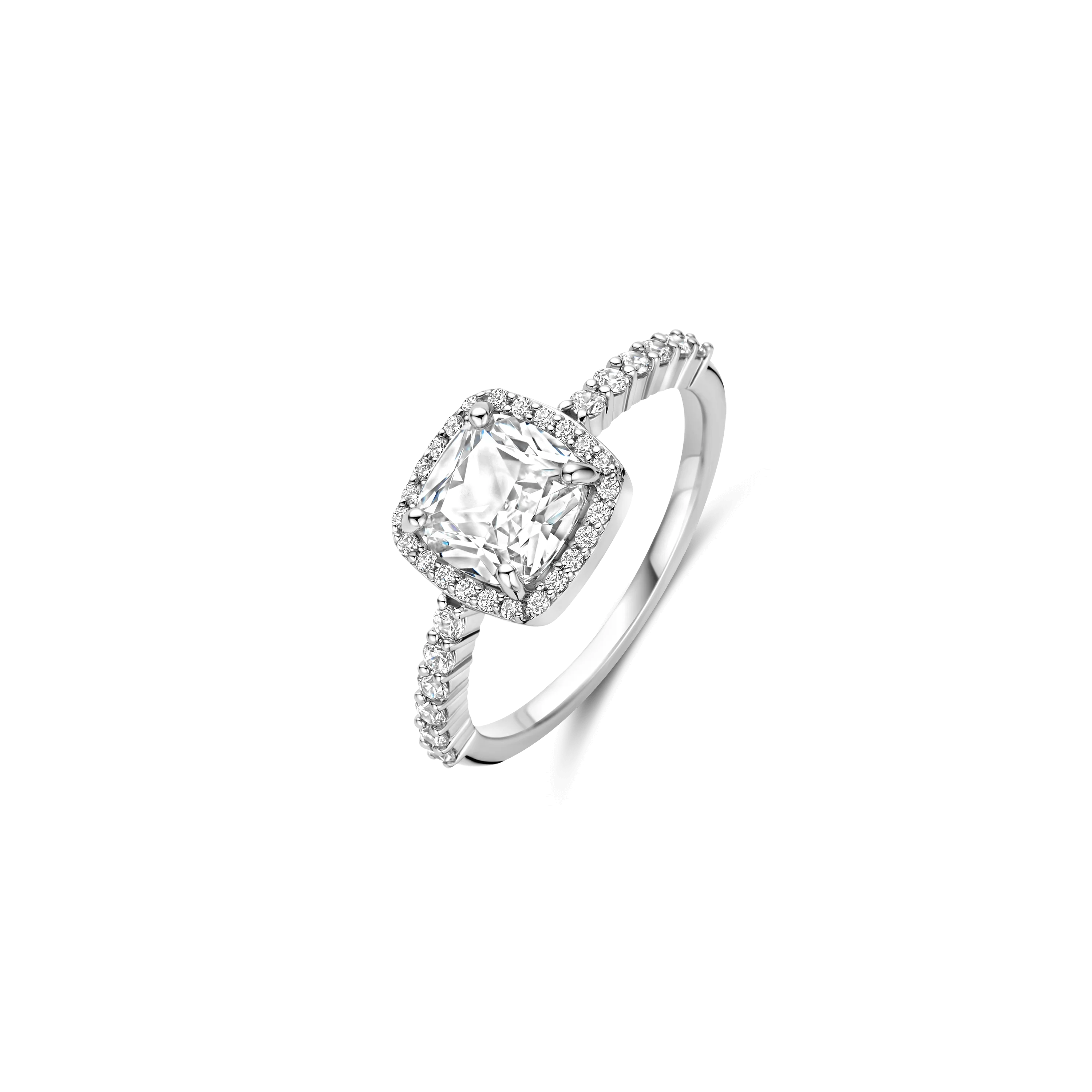 Classic Vierkante Zirkonia Ring