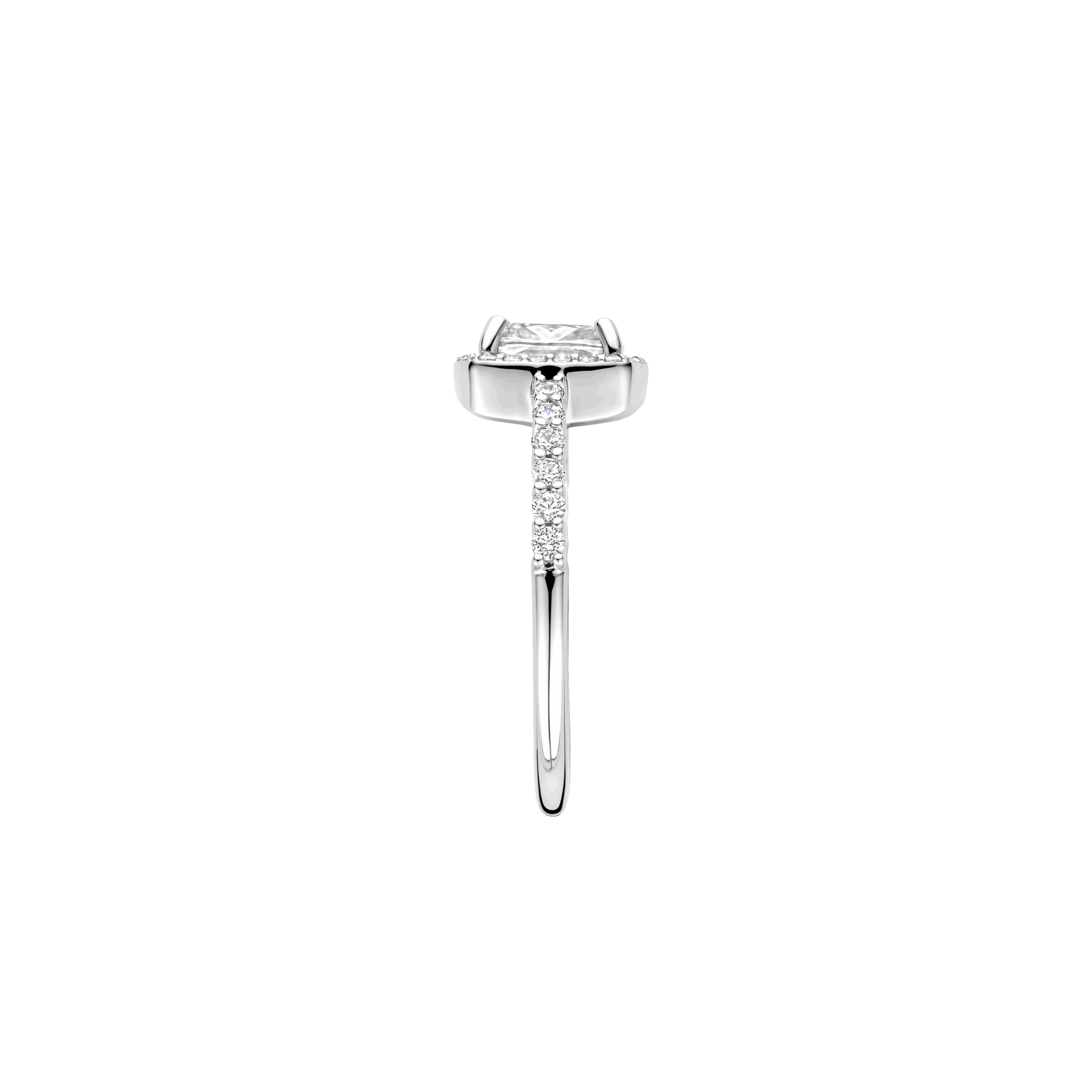 Classic Vierkante Zirkonia Ring - Image 2