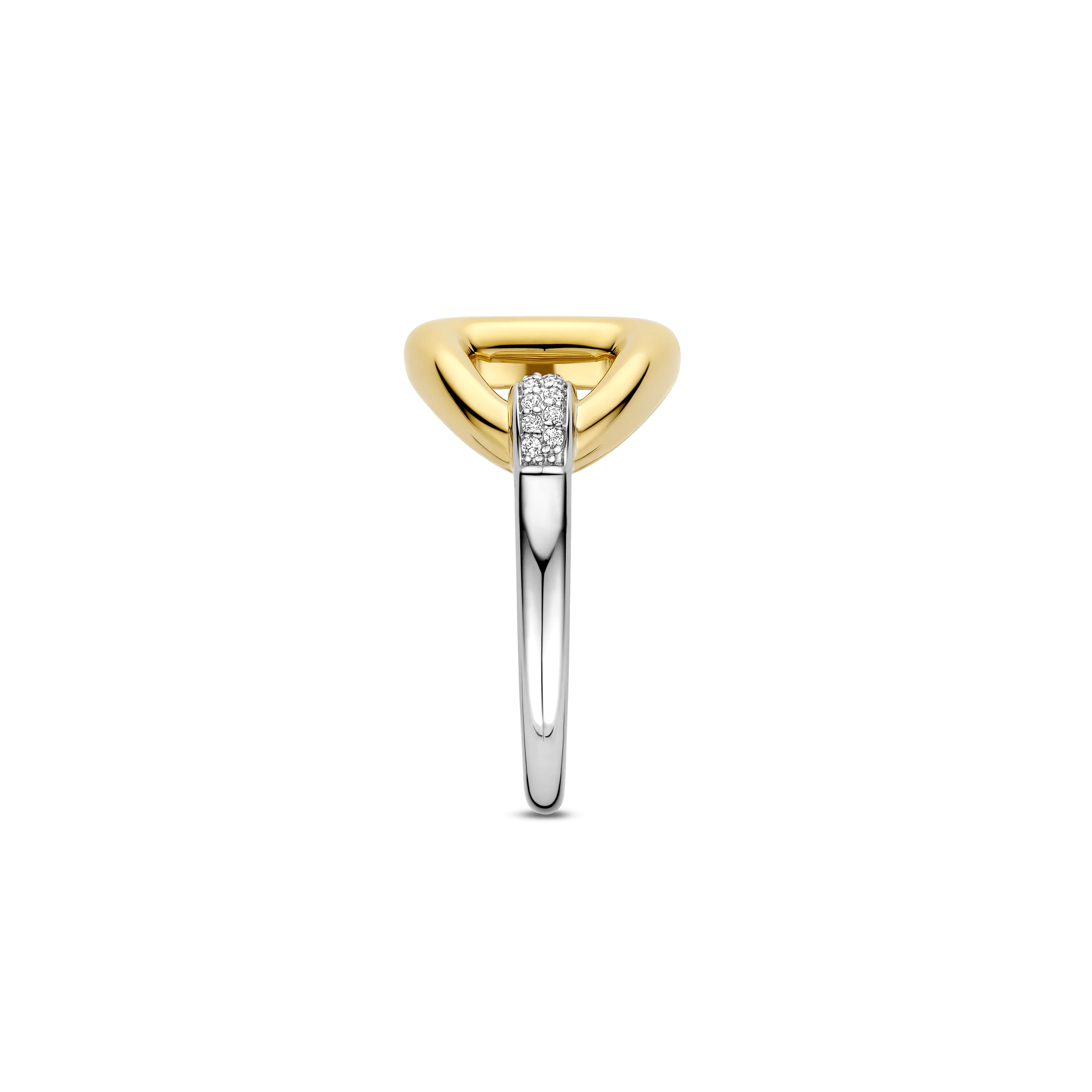 Connected Triangle Vintage Zirkonia Ring - Image 2