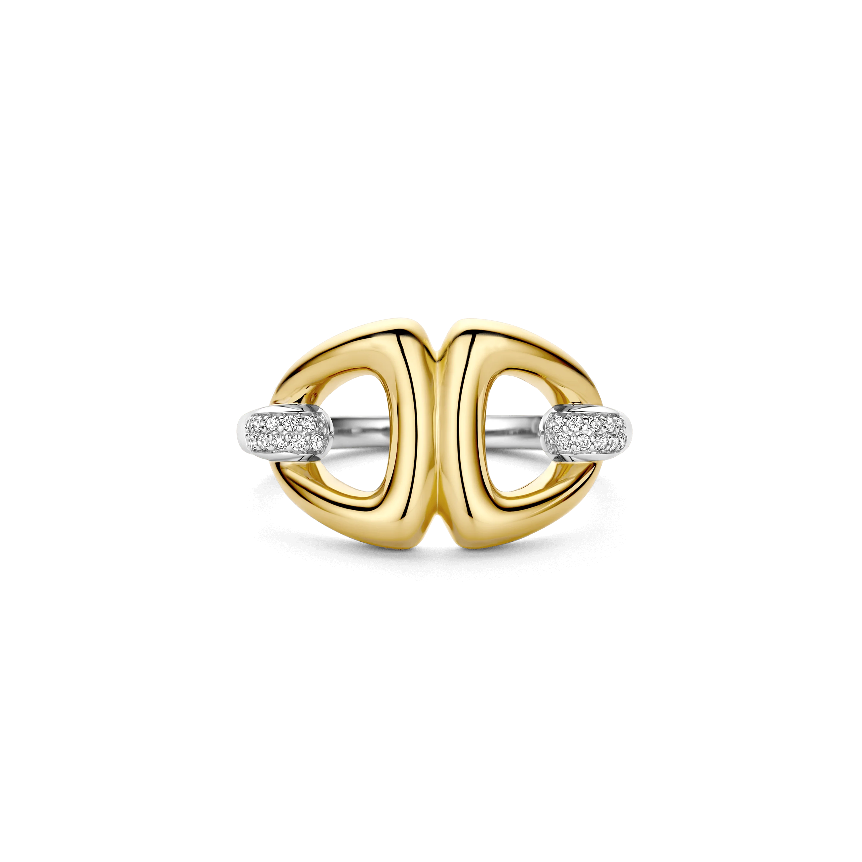 Connected Triangle Vintage Zirkonia Ring - Image 3