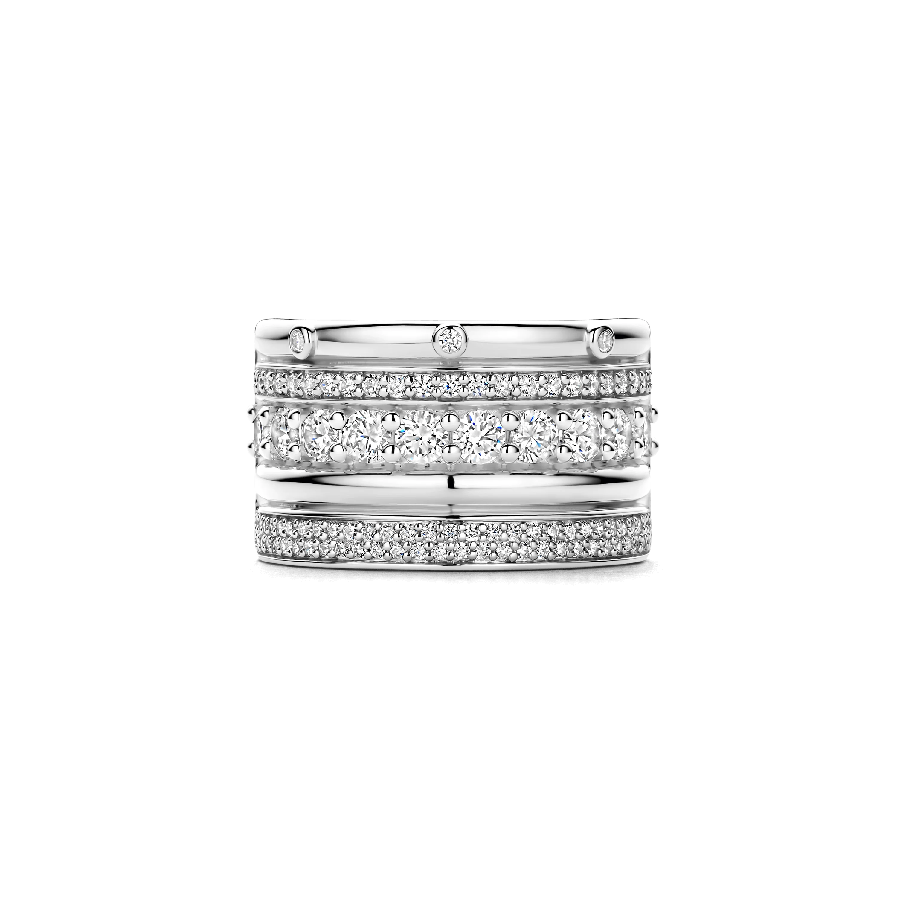 Classic Layered Zirkonia Ring - L model - Image 3