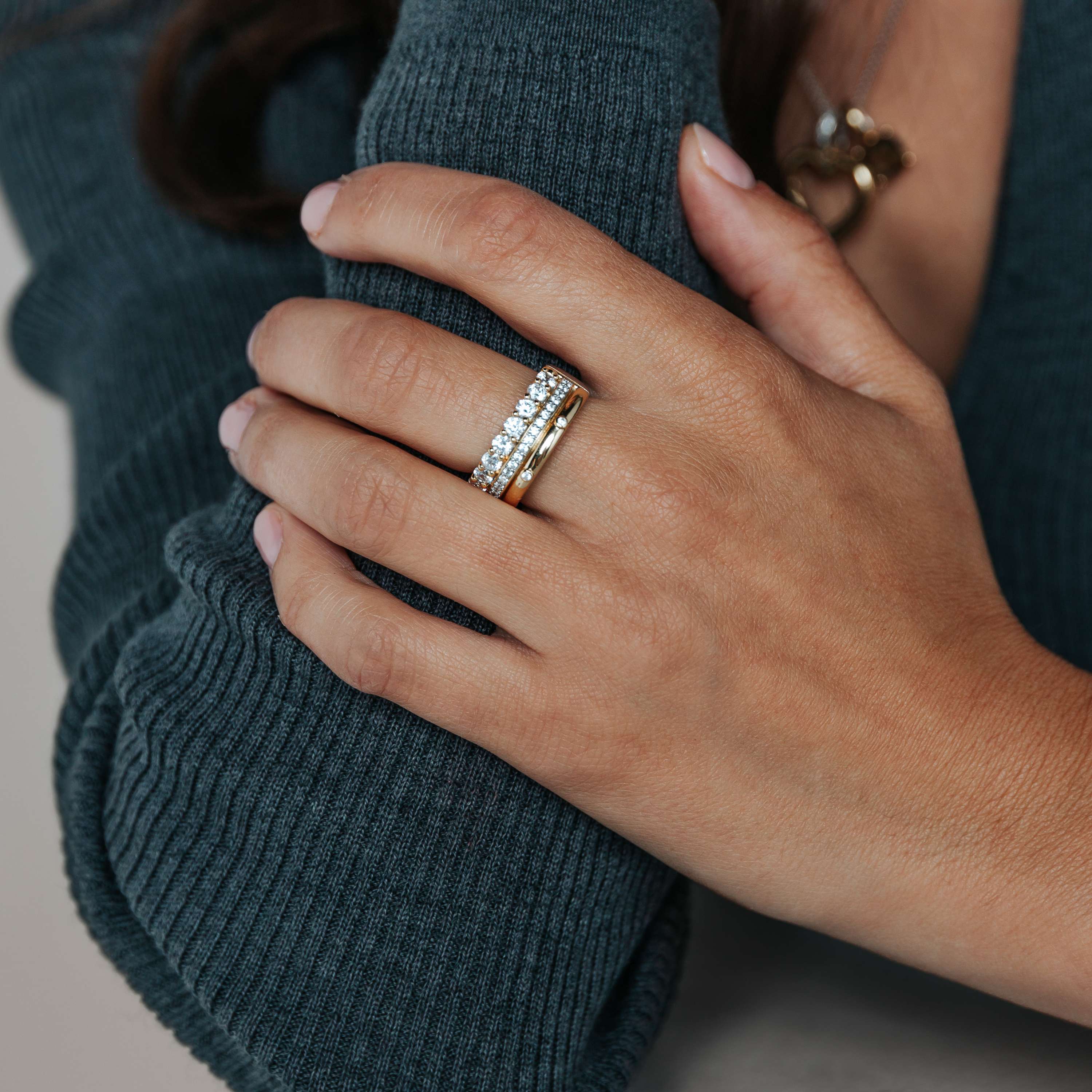 Classic Layered Zirkonia Ring - M model - Image 6