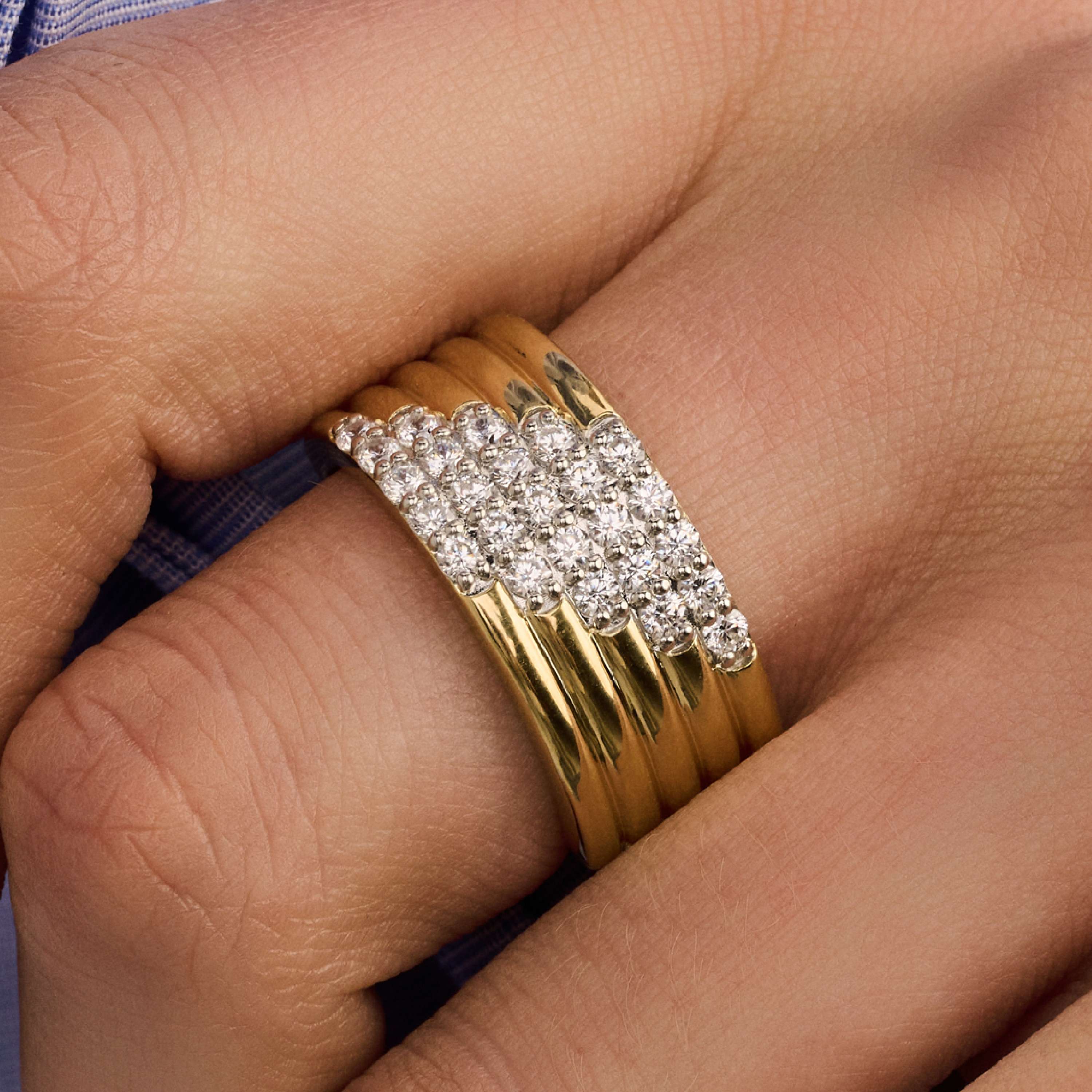 Stardust Zirkonia Layered Ring - L model - Image 5