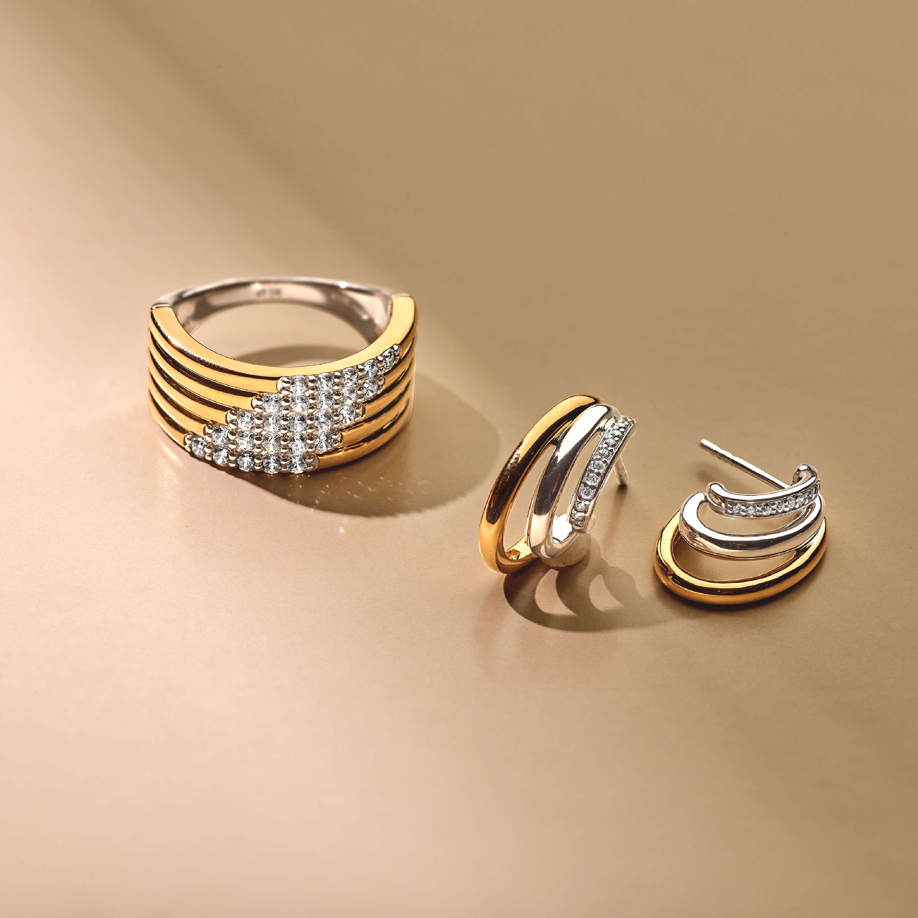 Stardust Zirkonia Layered Ring - L model - Image 8