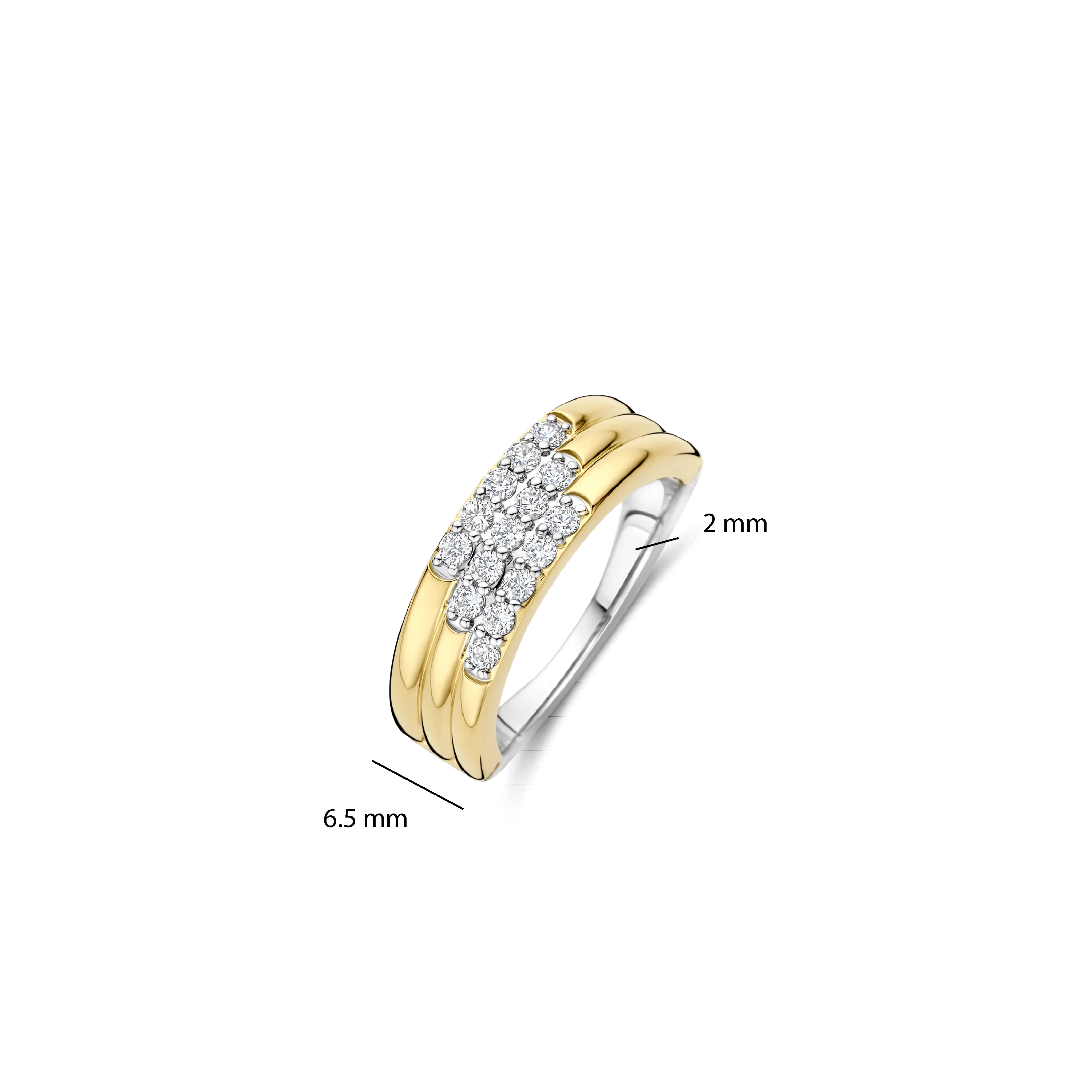 Stardust Zirkonia Layered Ring - M model - Image 4