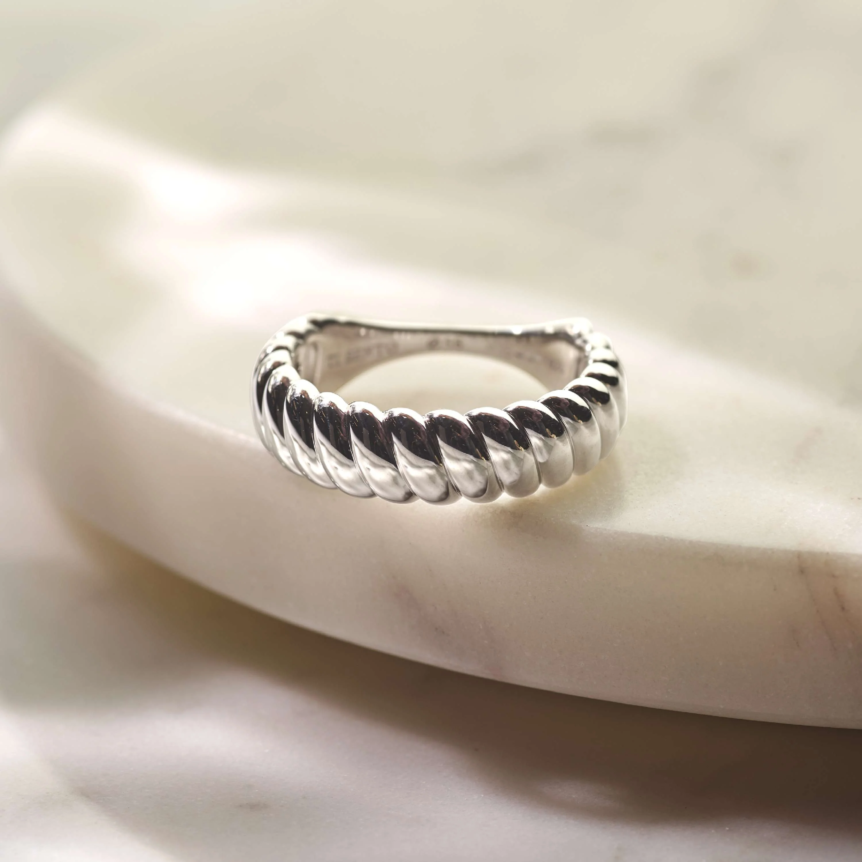 Vintage Geribbelde Ring - Image 8