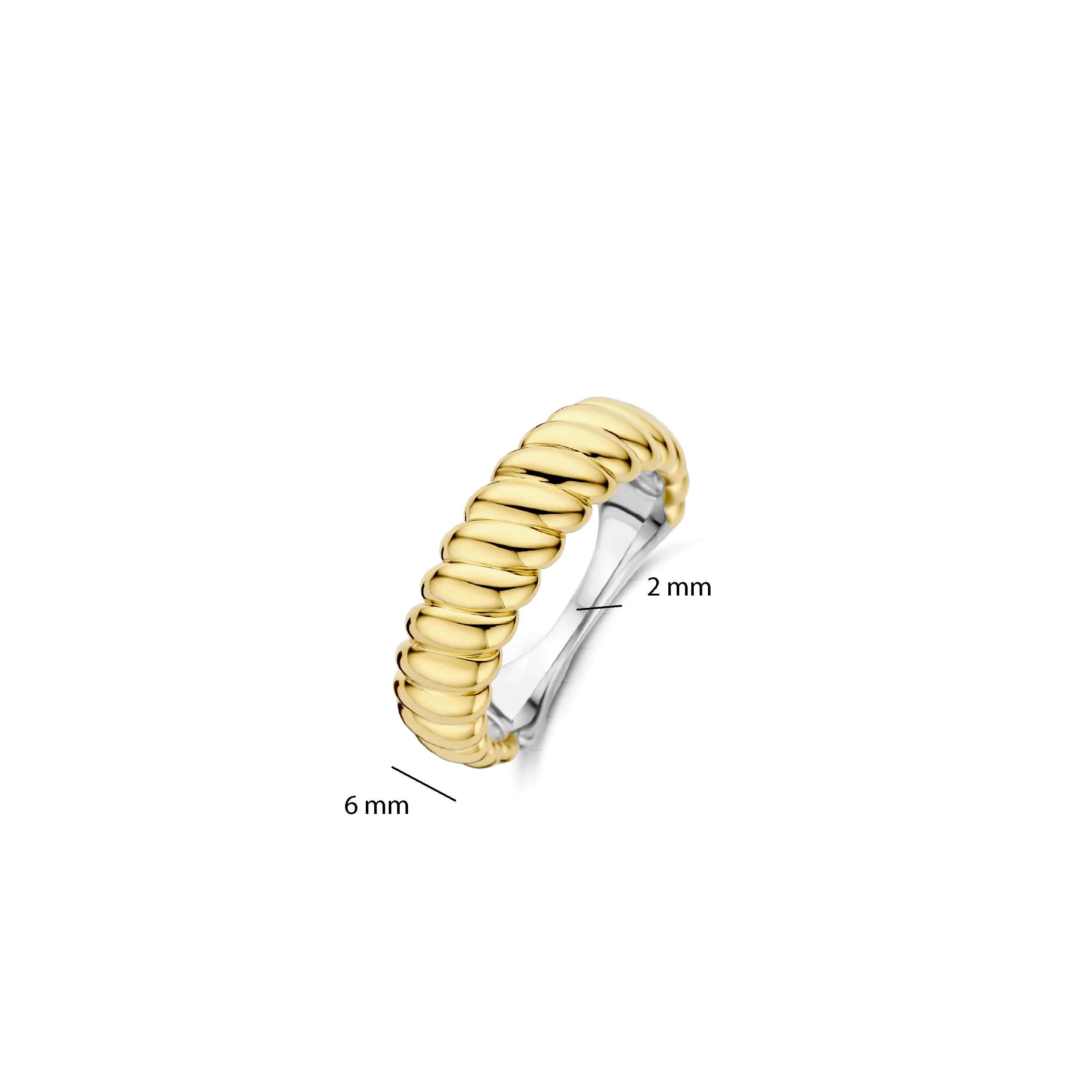 Vintage Geribbelde Ring - Image 4