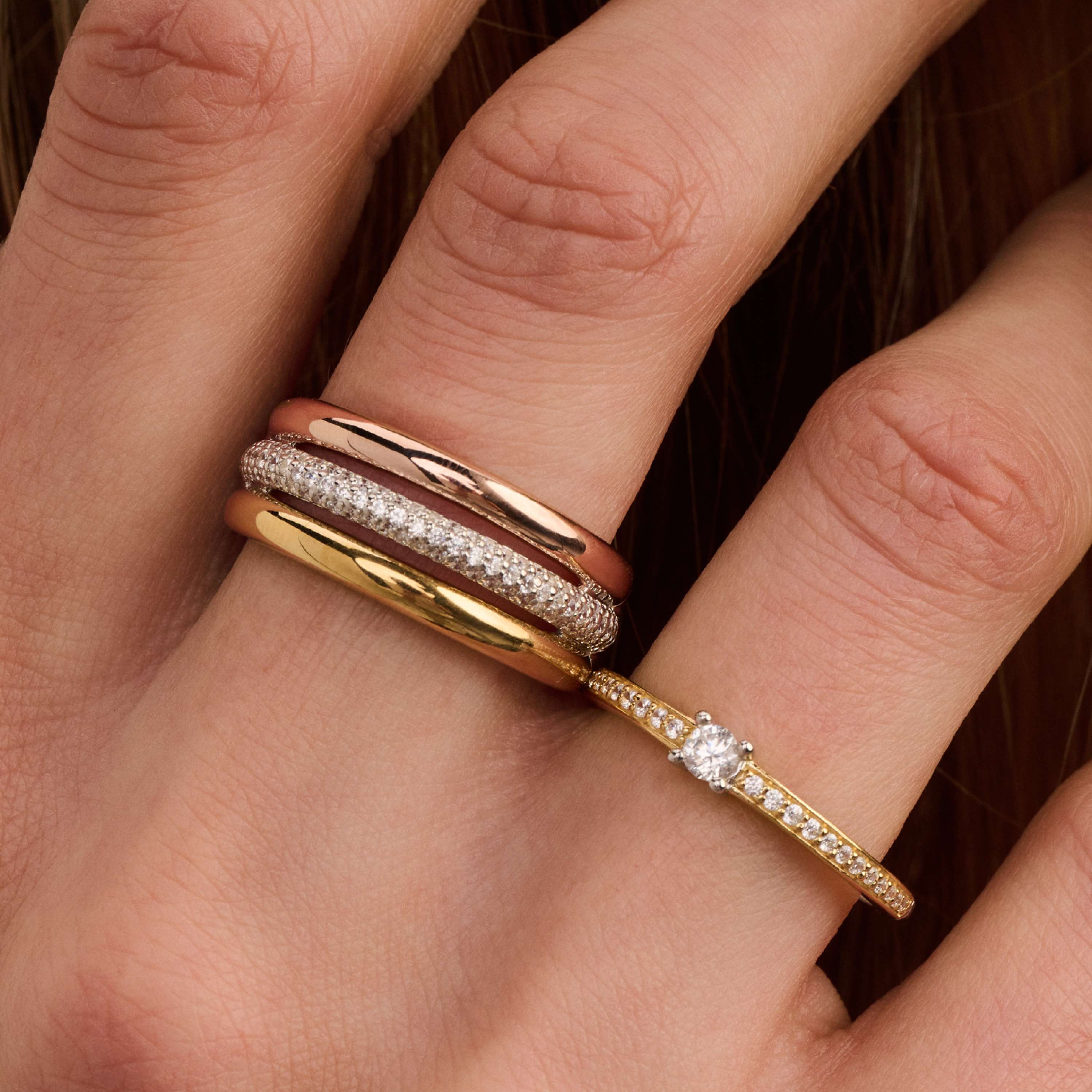 Tricolor Zirkonia Ring - Image 5