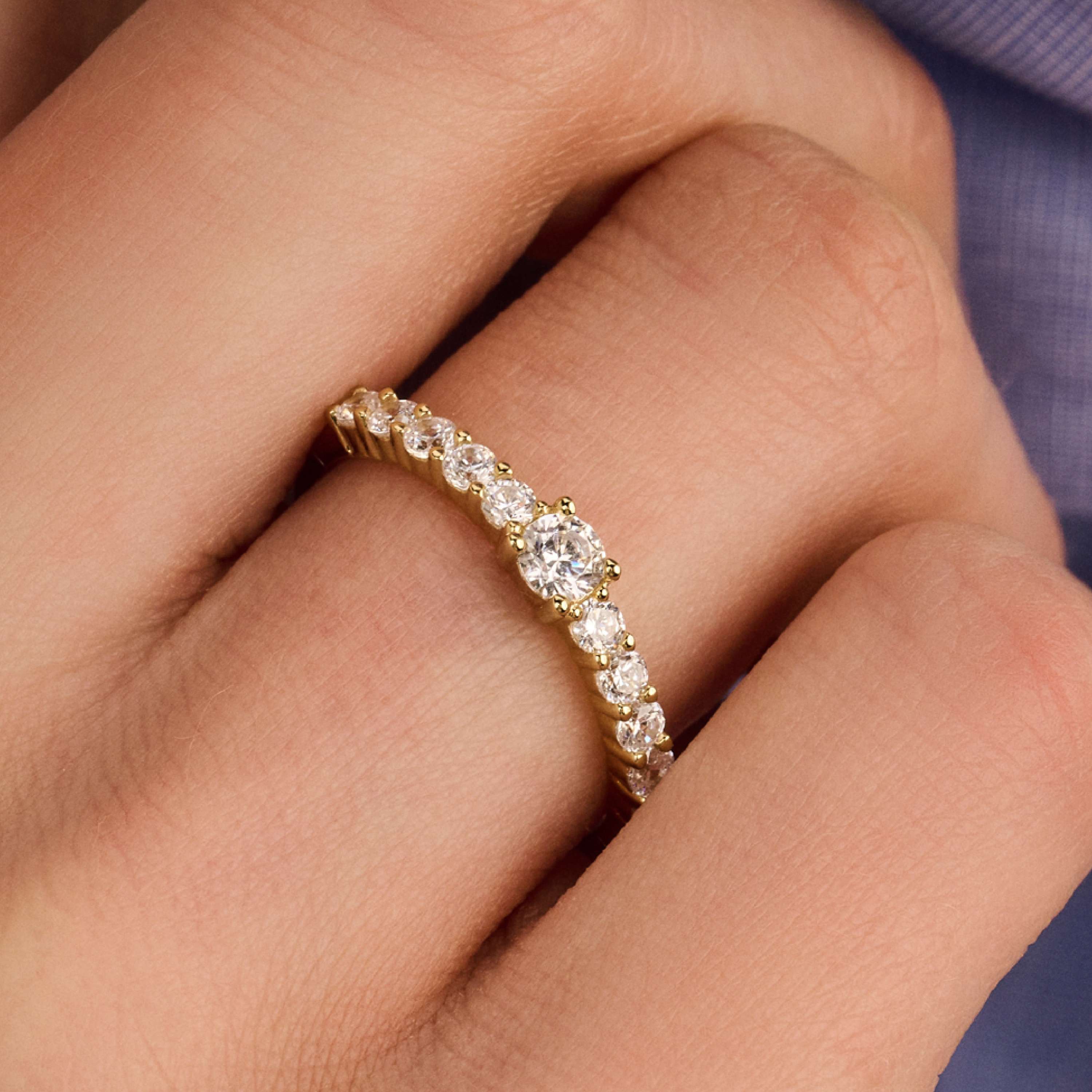 Tennis Ring met steen - Image 5