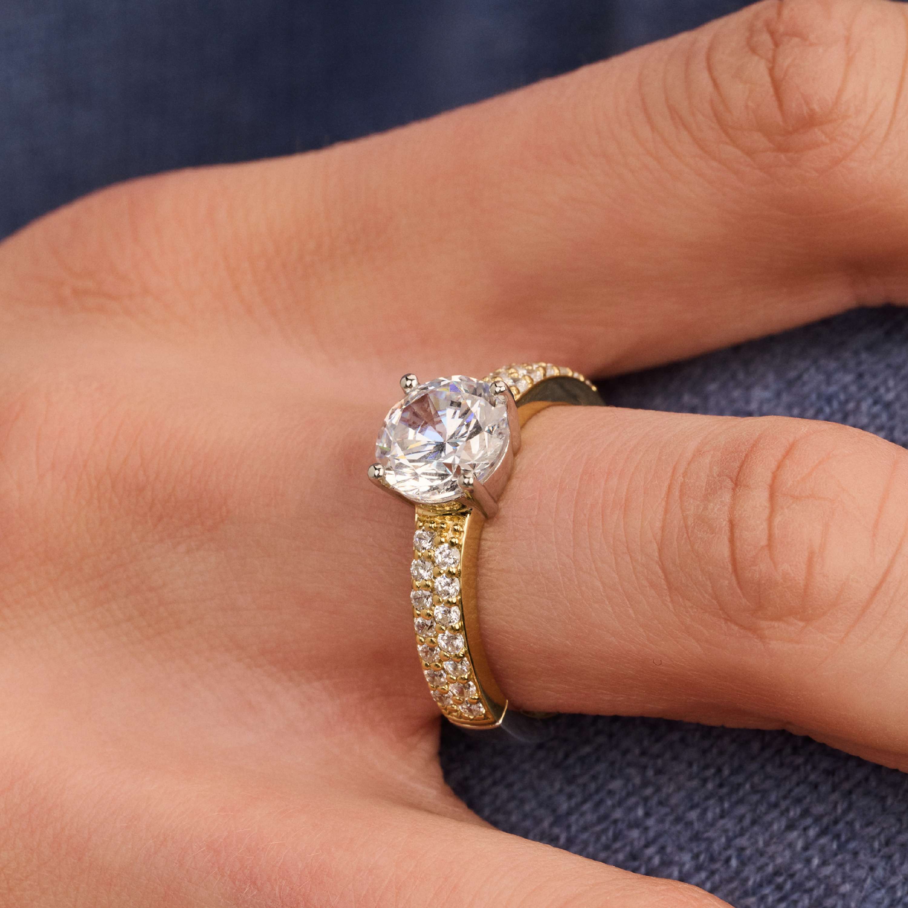 Classic Zirkonia Ring met steen - Image 5