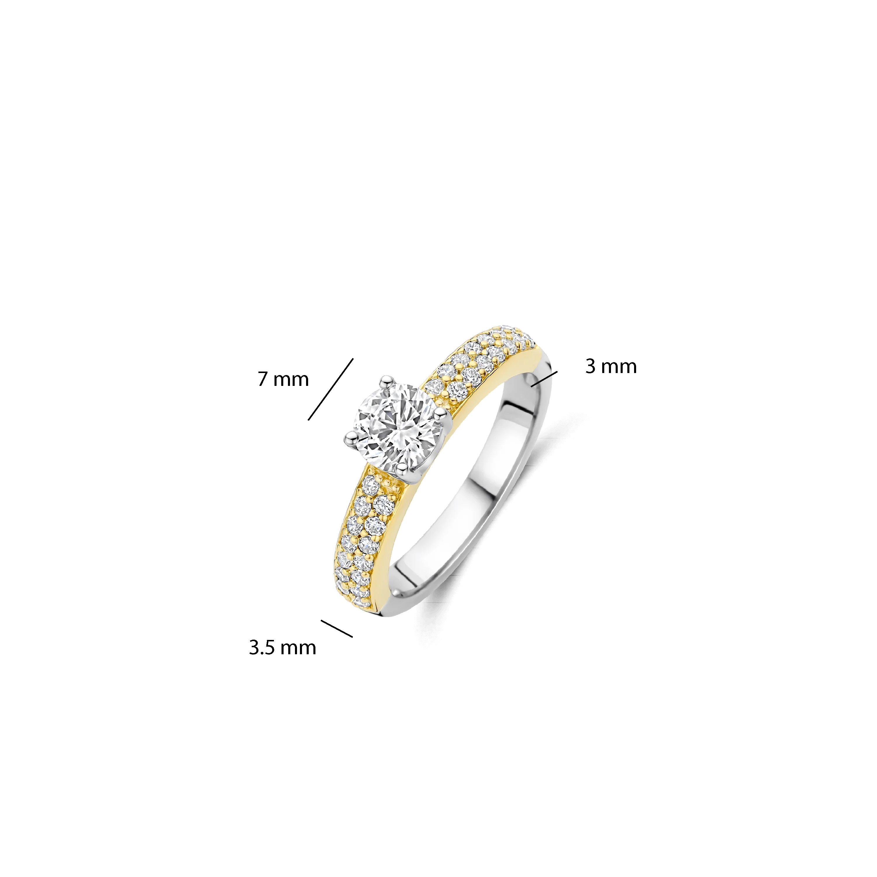 Classic Zirkonia Ring met steen - Image 4