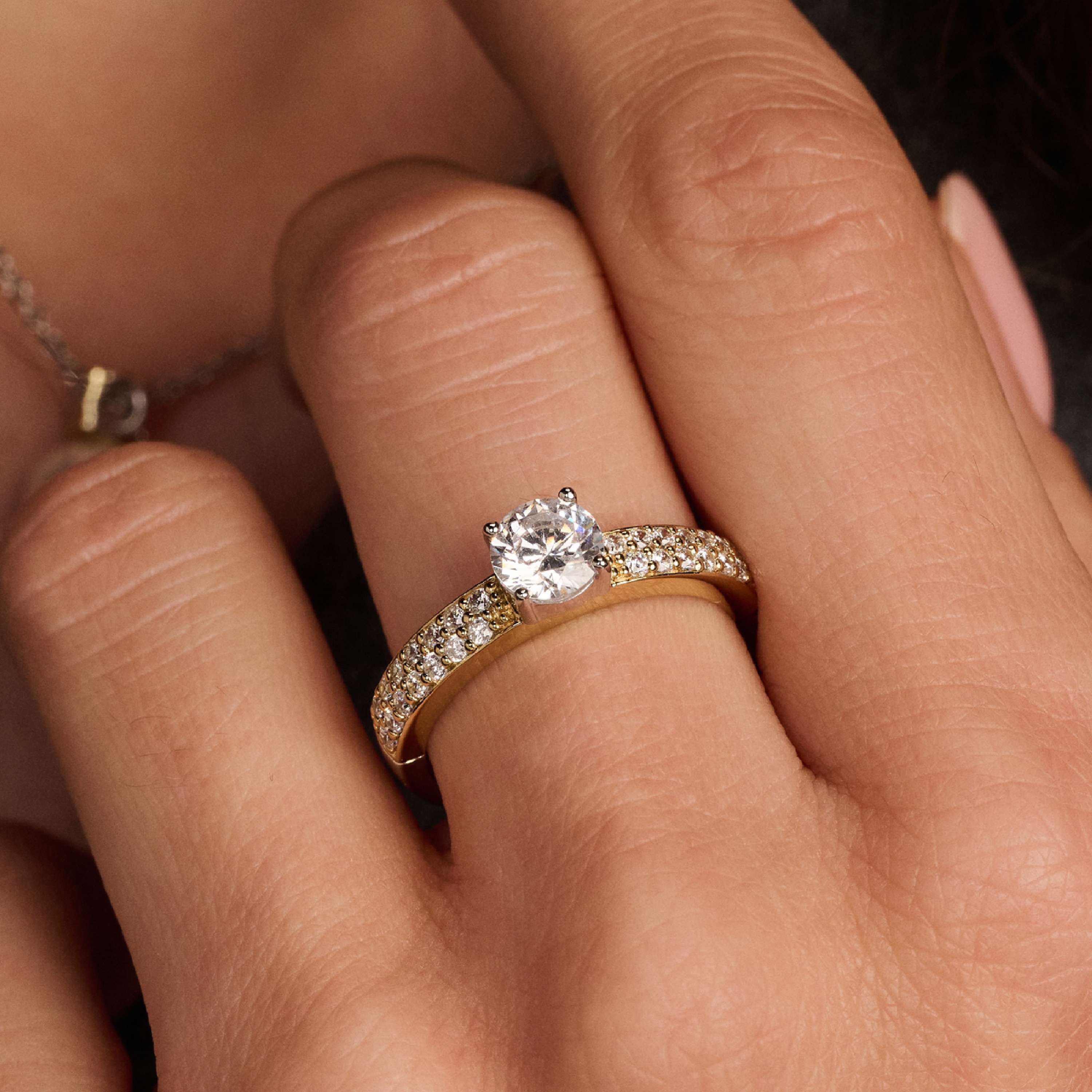 Classic Zirkonia Ring met steen - Image 7
