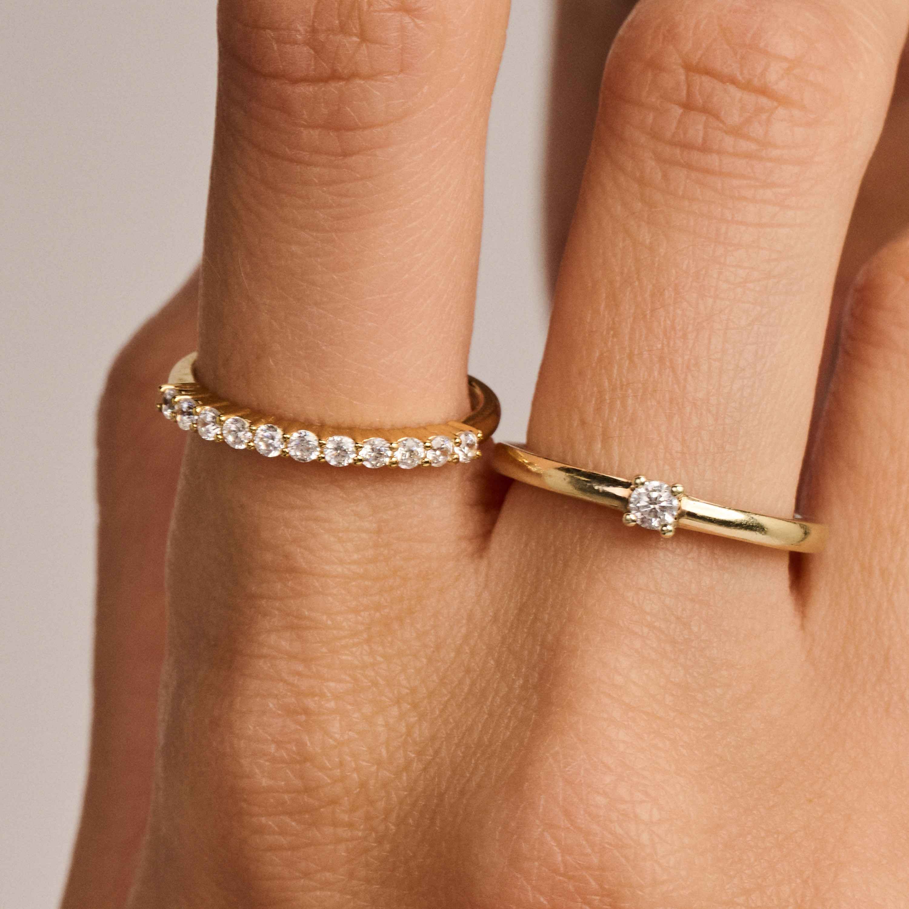 Classic Kleine Zirkonia Ring - Image 8