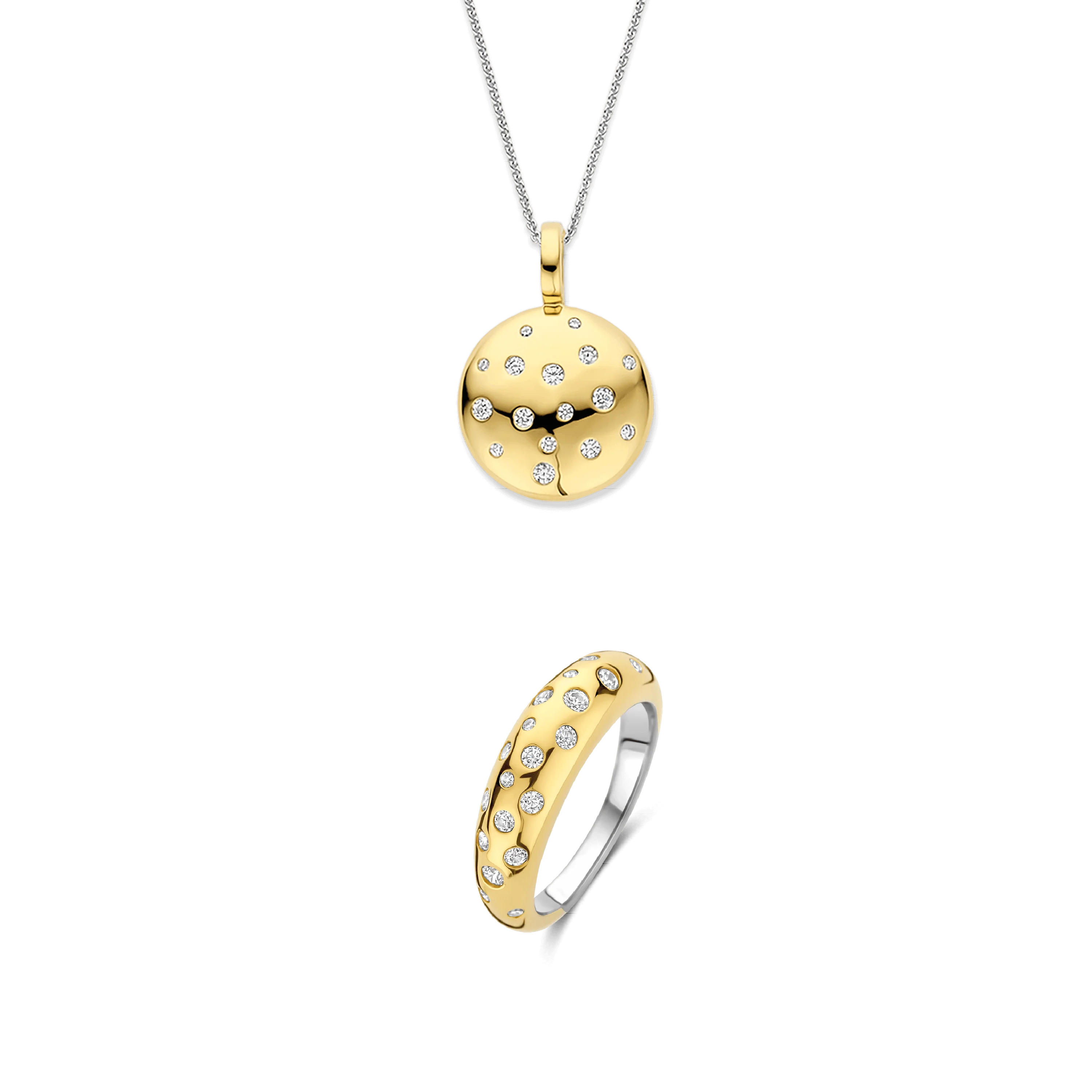 TI SENTO Stardust Sieradenset - Ketting met hanger en Ring